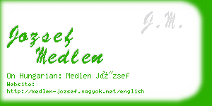 jozsef medlen business card